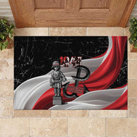Little Insurrectionist Warsaw Uprising Poland Rubber Doormat Honoring 1944 Child Soldiers