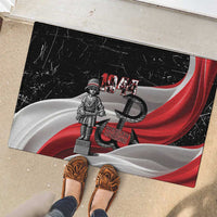 Little Insurrectionist Warsaw Uprising Poland Rubber Doormat Honoring 1944 Child Soldiers