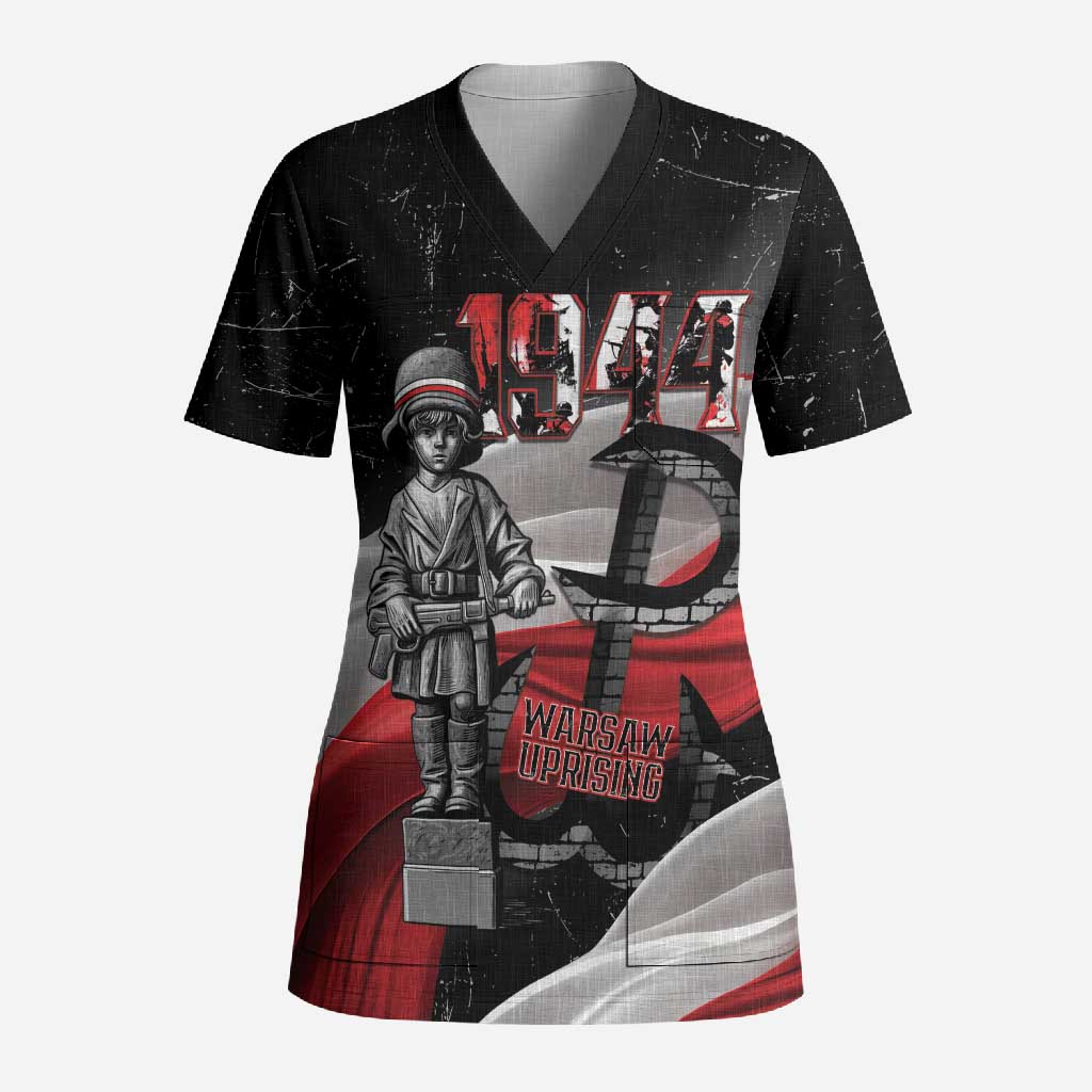 Little Insurrectionist Warsaw Uprising Poland Scrub Top Honoring 1944 Child Soldiers