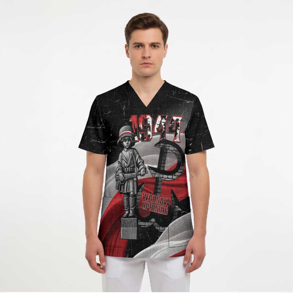 Little Insurrectionist Warsaw Uprising Poland Scrub Top Honoring 1944 Child Soldiers