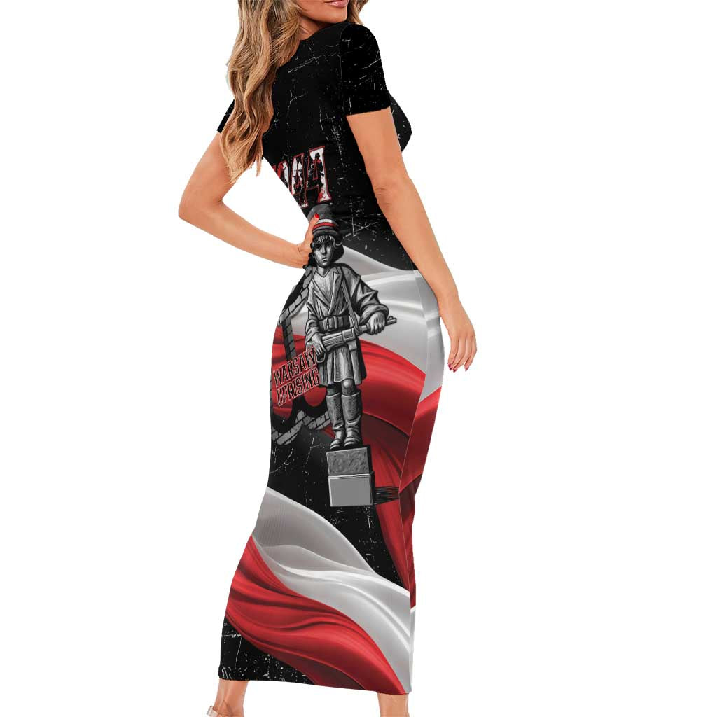 Little Insurrectionist Warsaw Uprising Poland Short Sleeve Bodycon Dress Honoring 1944 Child Soldiers