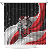 Little Insurrectionist Warsaw Uprising Poland Shower Curtain Honoring 1944 Child Soldiers