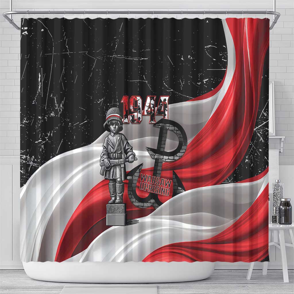 Little Insurrectionist Warsaw Uprising Poland Shower Curtain Honoring 1944 Child Soldiers