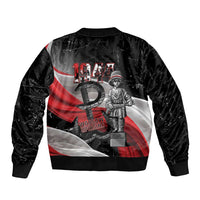 Little Insurrectionist Warsaw Uprising Poland Sleeve Zip Bomber Jacket Honoring 1944 Child Soldiers