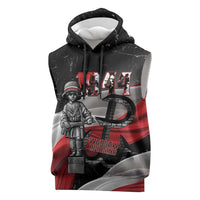 Little Insurrectionist Warsaw Uprising Poland Sleeveless Hoodie Honoring 1944 Child Soldiers