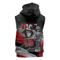 Little Insurrectionist Warsaw Uprising Poland Sleeveless Zip Hoodie Honoring 1944 Child Soldiers