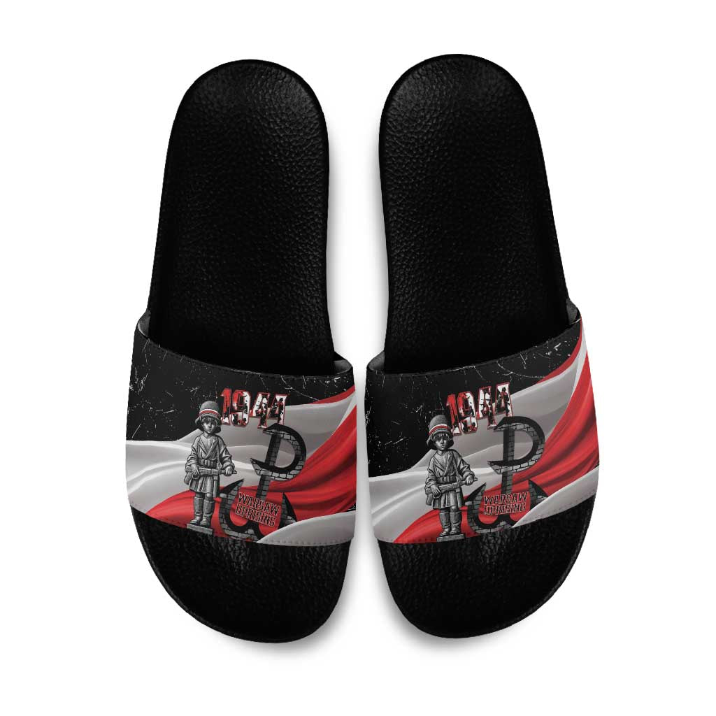 Little Insurrectionist Warsaw Uprising Poland Slide Sandals Honoring 1944 Child Soldiers