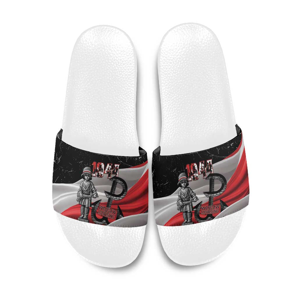 Little Insurrectionist Warsaw Uprising Poland Slide Sandals Honoring 1944 Child Soldiers