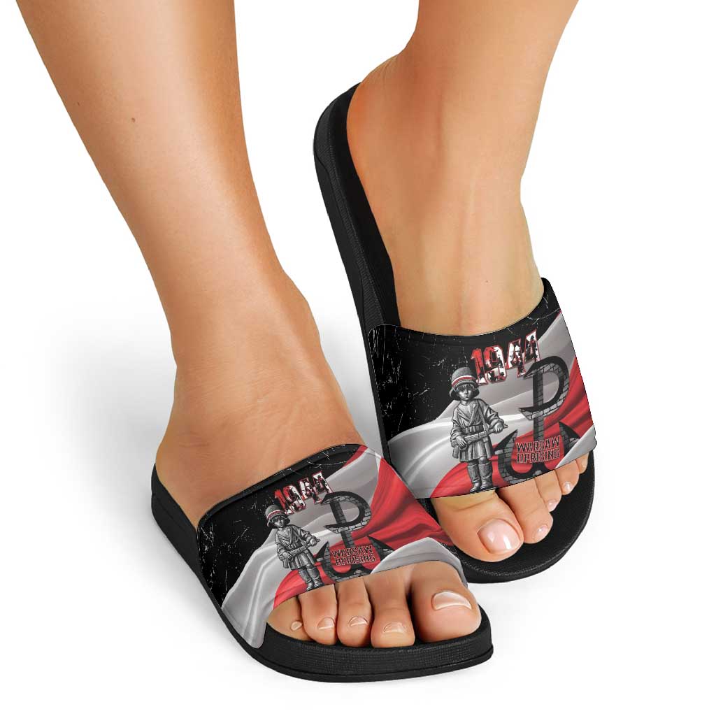 Little Insurrectionist Warsaw Uprising Poland Slide Sandals Honoring 1944 Child Soldiers