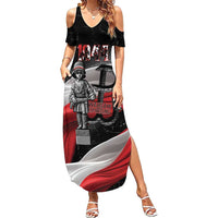 Little Insurrectionist Warsaw Uprising Poland Summer Maxi Dress Honoring 1944 Child Soldiers
