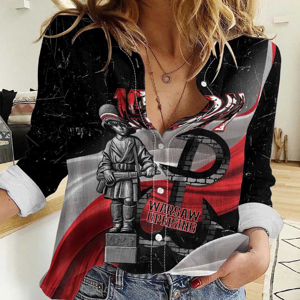 Little Insurrectionist Warsaw Uprising Poland Women Casual Shirt Honoring 1944 Child Soldiers