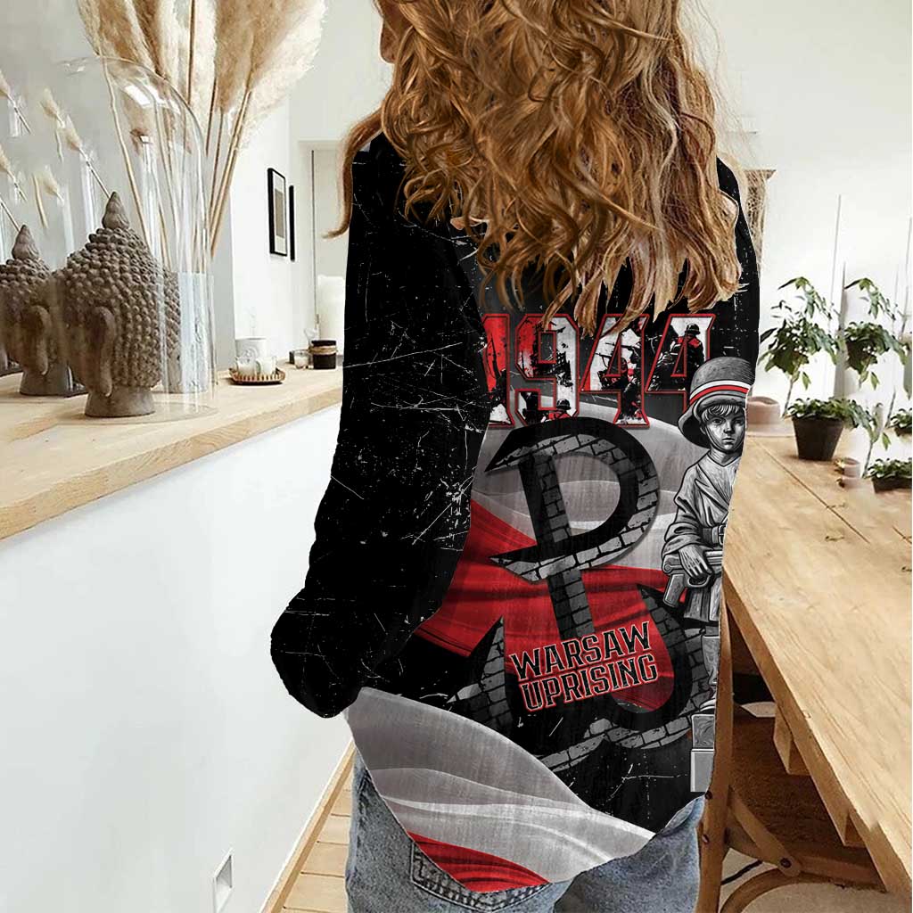 Little Insurrectionist Warsaw Uprising Poland Women Casual Shirt Honoring 1944 Child Soldiers