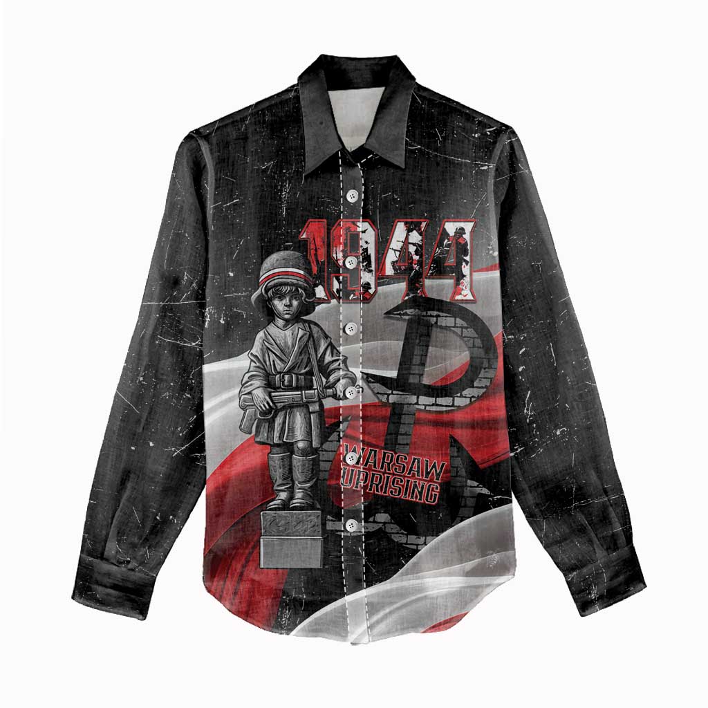 Little Insurrectionist Warsaw Uprising Poland Women Casual Shirt Honoring 1944 Child Soldiers