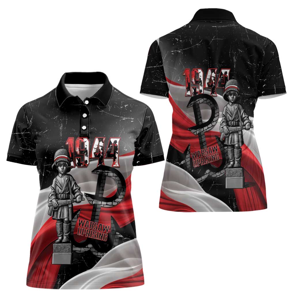 Little Insurrectionist Warsaw Uprising Poland Women Polo Shirt Honoring 1944 Child Soldiers