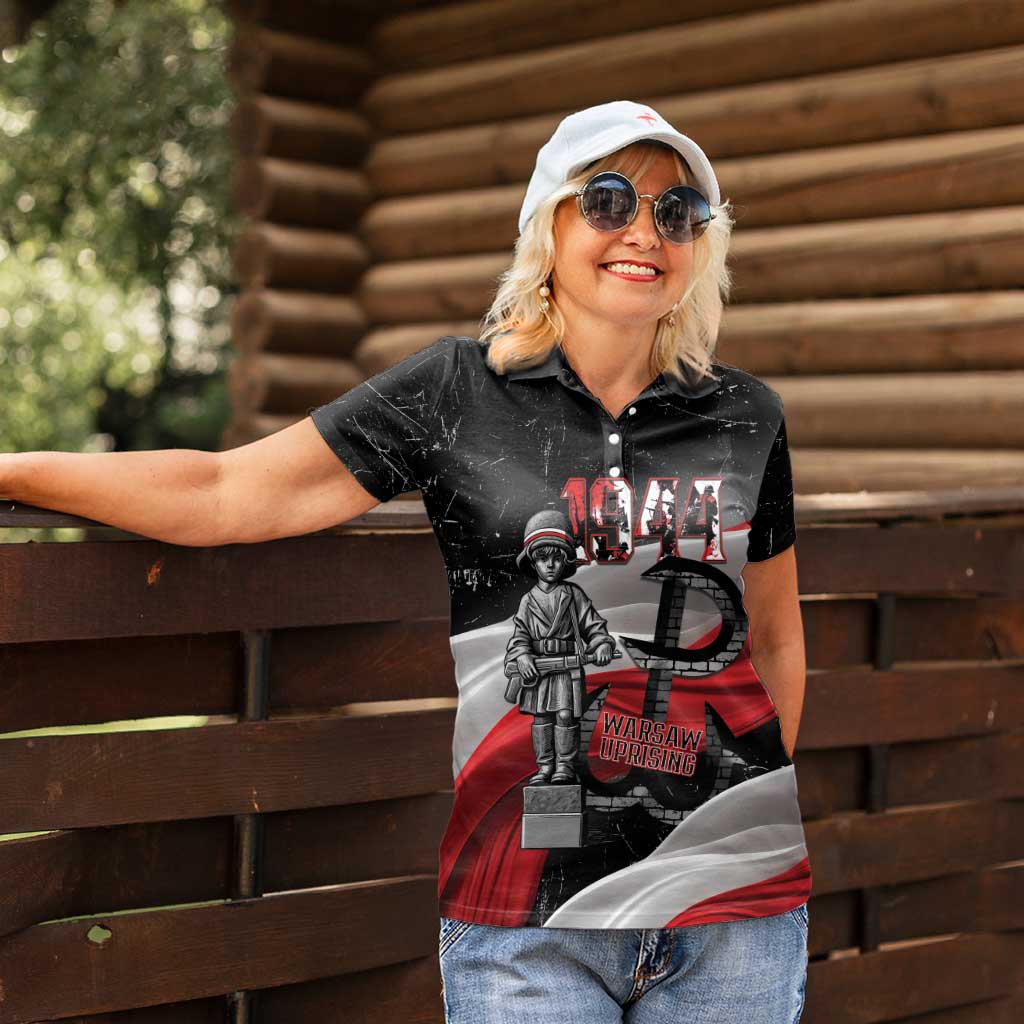 Little Insurrectionist Warsaw Uprising Poland Women Polo Shirt Honoring 1944 Child Soldiers