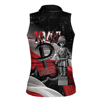 Little Insurrectionist Warsaw Uprising Poland Women Sleeveless Polo Shirt Honoring 1944 Child Soldiers
