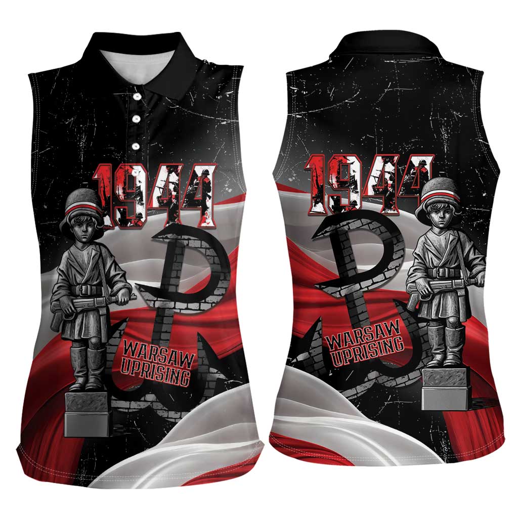 Little Insurrectionist Warsaw Uprising Poland Women Sleeveless Polo Shirt Honoring 1944 Child Soldiers