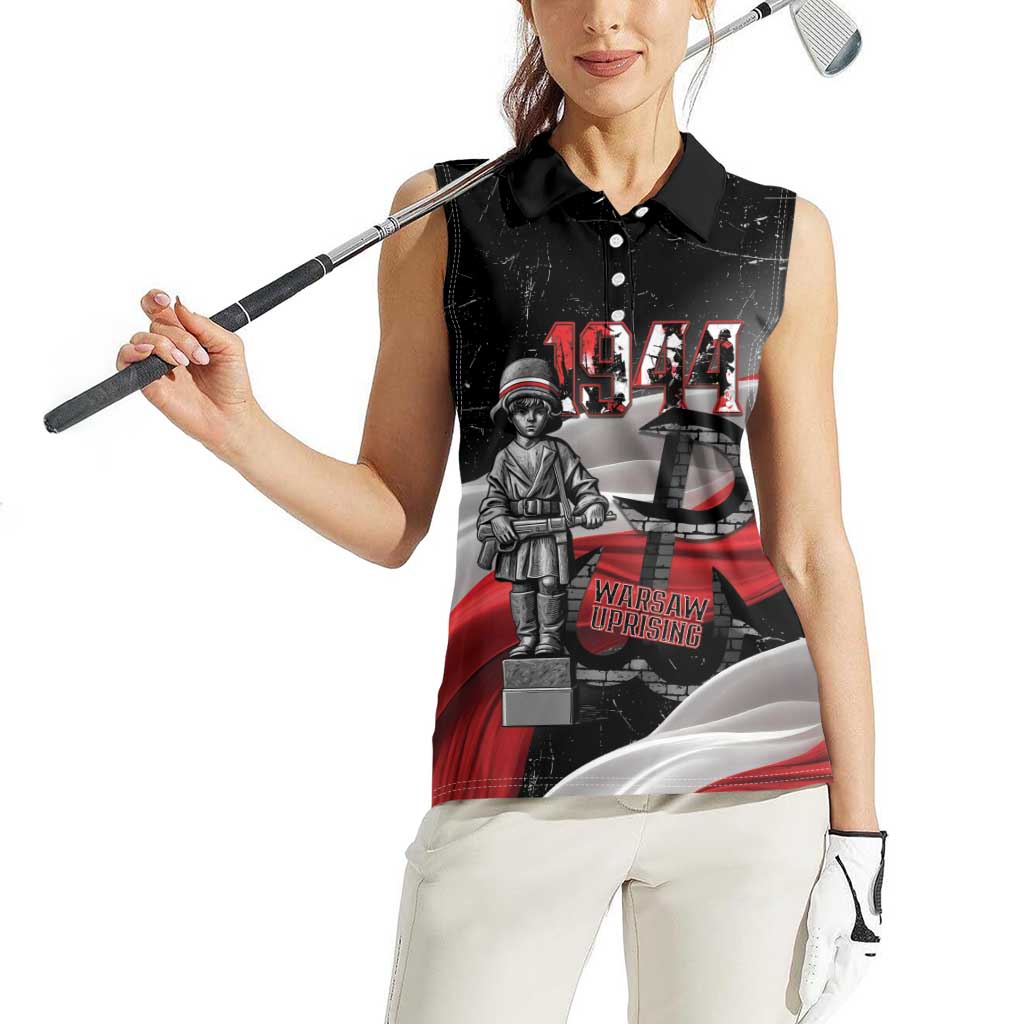 Little Insurrectionist Warsaw Uprising Poland Women Sleeveless Polo Shirt Honoring 1944 Child Soldiers