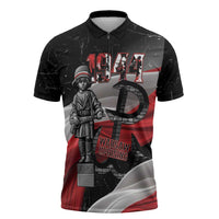 Little Insurrectionist Warsaw Uprising Poland Zipper Polo Shirt Honoring 1944 Child Soldiers