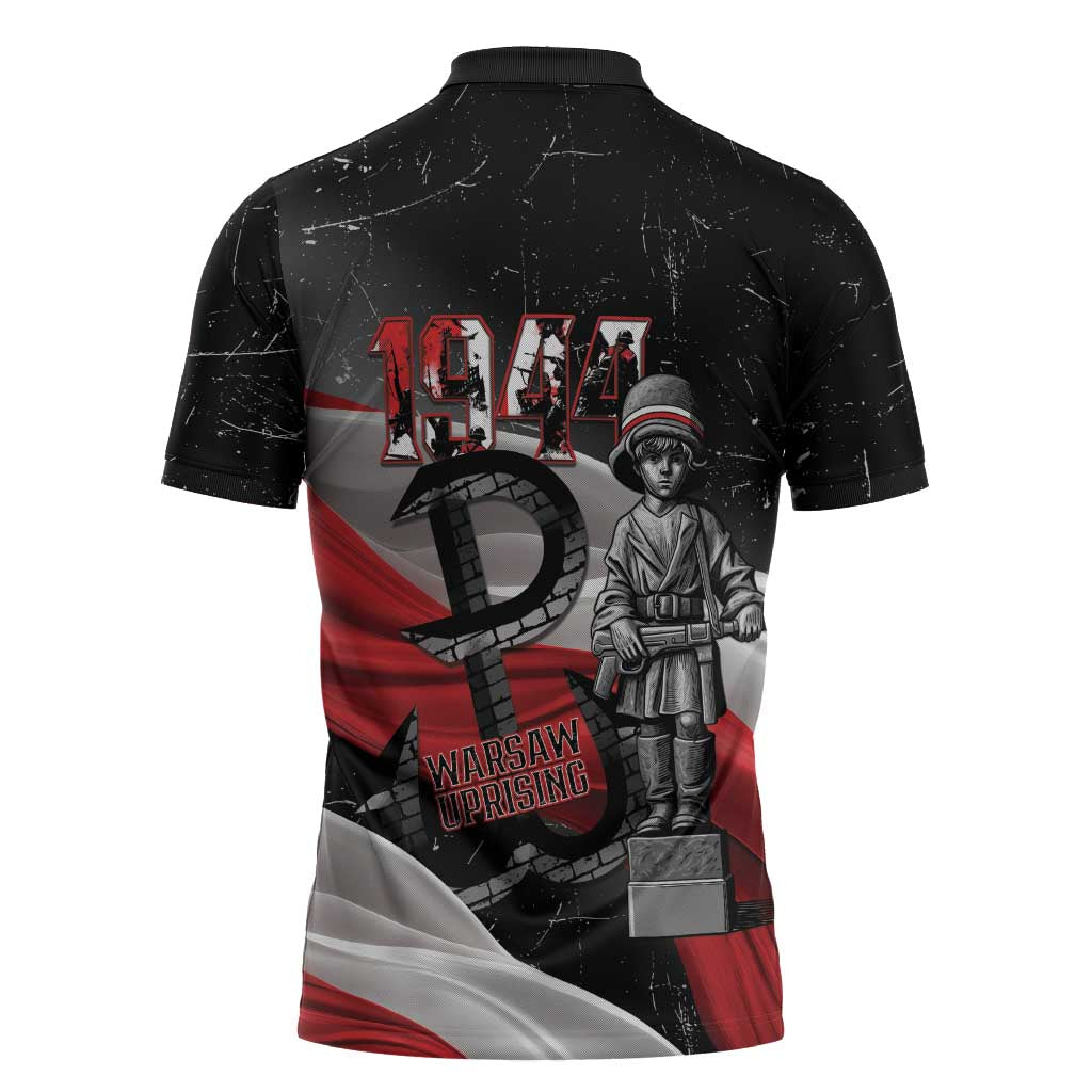 Little Insurrectionist Warsaw Uprising Poland Zipper Polo Shirt Honoring 1944 Child Soldiers