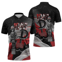 Little Insurrectionist Warsaw Uprising Poland Zipper Polo Shirt Honoring 1944 Child Soldiers
