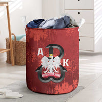 Home Army Poland Laundry Basket Armia Krajowa Kotwica Grunge Style