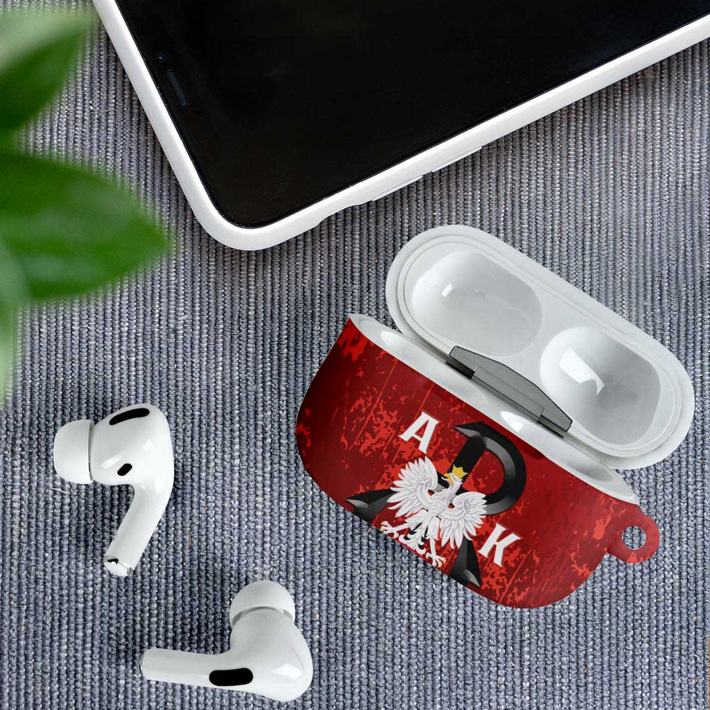 Home Army Poland AirPods Case Armia Krajowa Kotwica Grunge Style