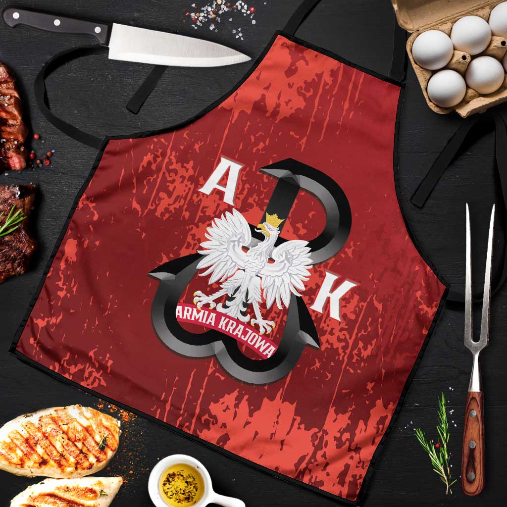 Home Army Poland Apron Armia Krajowa Kotwica Grunge Style