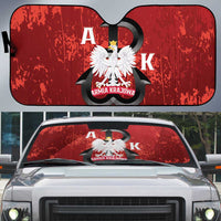 Home Army Poland Auto Sun Shade Armia Krajowa Kotwica Grunge Style