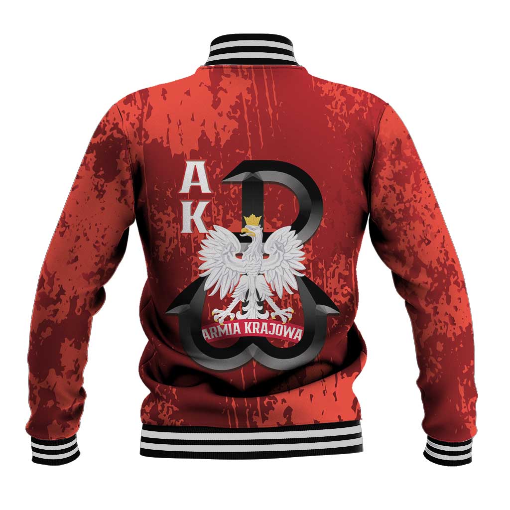 Home Army Poland Baseball Jacket Armia Krajowa Kotwica Grunge Style