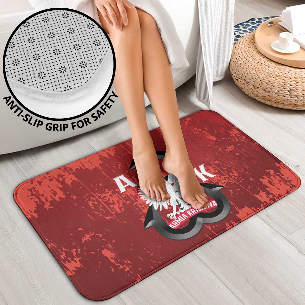 Home Army Poland Bathroom Set Armia Krajowa Kotwica Grunge Style