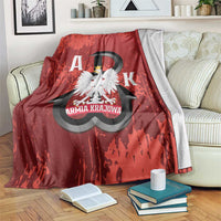 Home Army Poland Blanket Armia Krajowa Kotwica Grunge Style