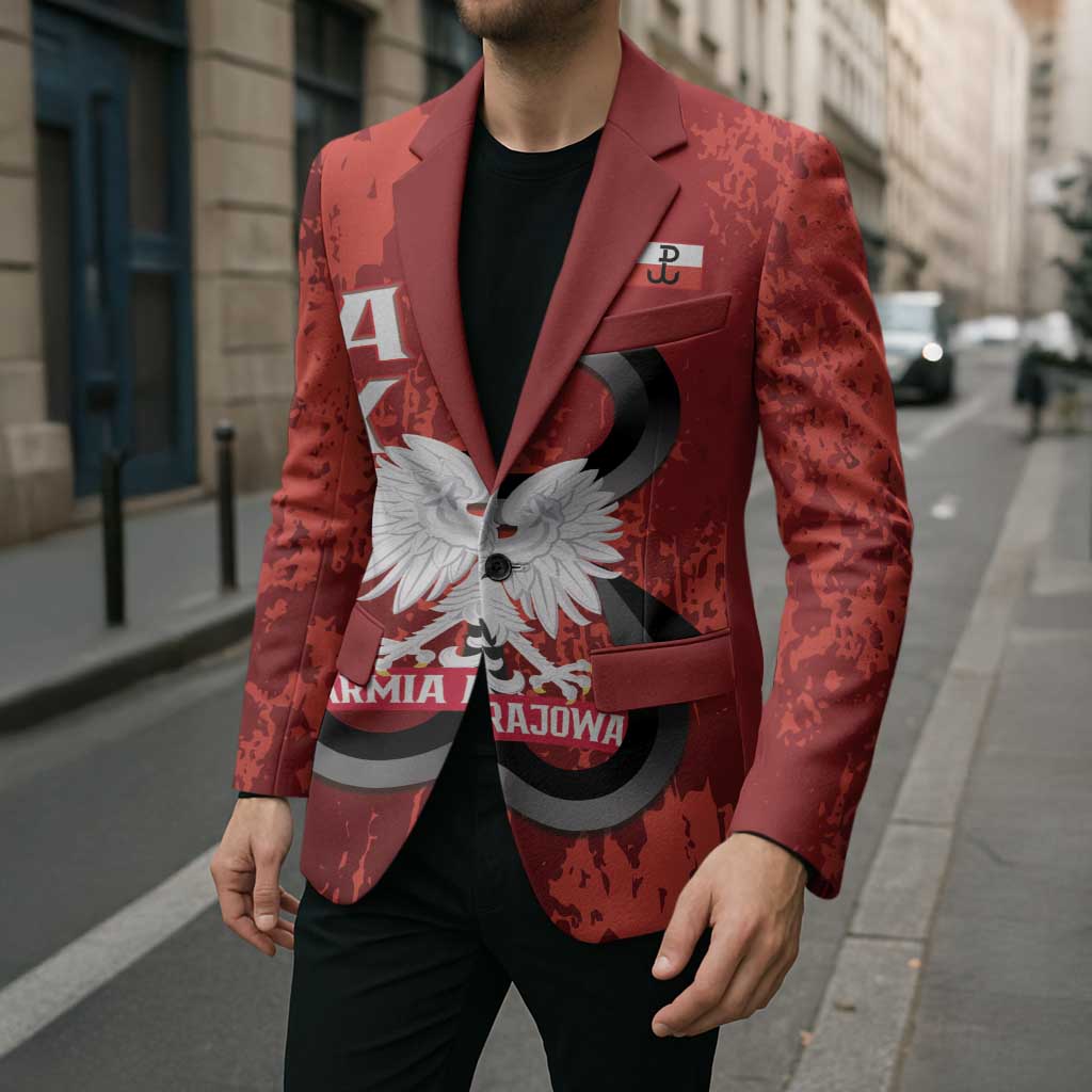 Home Army Poland Blazer Armia Krajowa Kotwica Grunge Style