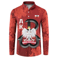 Home Army Poland Button Sweatshirt Armia Krajowa Kotwica Grunge Style