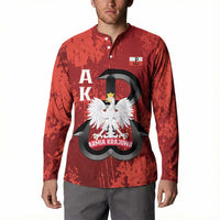 Home Army Poland Button Sweatshirt Armia Krajowa Kotwica Grunge Style