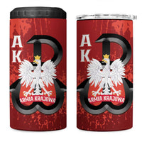 Home Army Poland 4 in 1 Can Cooler Tumbler Armia Krajowa Kotwica Grunge Style