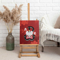 Home Army Poland Canvas Wall Art Armia Krajowa Kotwica Grunge Style