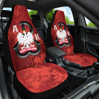 Home Army Poland Car Seat Cover Armia Krajowa Kotwica Grunge Style