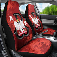 Home Army Poland Car Seat Cover Armia Krajowa Kotwica Grunge Style