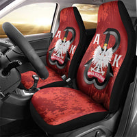 Home Army Poland Car Seat Cover Armia Krajowa Kotwica Grunge Style