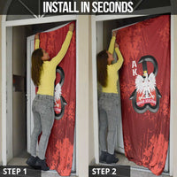 Home Army Poland Door Cover Armia Krajowa Kotwica Grunge Style