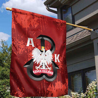 Home Army Poland Garden Flag Armia Krajowa Kotwica Grunge Style