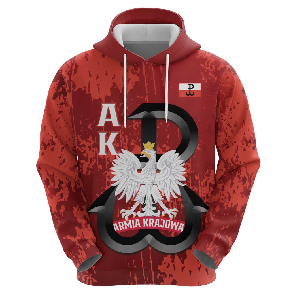 Home Army Poland Hoodie Armia Krajowa Kotwica Grunge Style