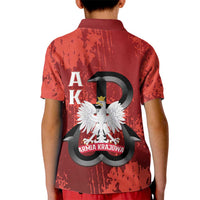 Home Army Poland Kid Polo Shirt Armia Krajowa Kotwica Grunge Style