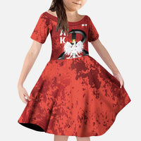 Home Army Poland Kid Short Sleeve Dress Armia Krajowa Kotwica Grunge Style