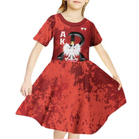 Home Army Poland Kid Short Sleeve Dress Armia Krajowa Kotwica Grunge Style