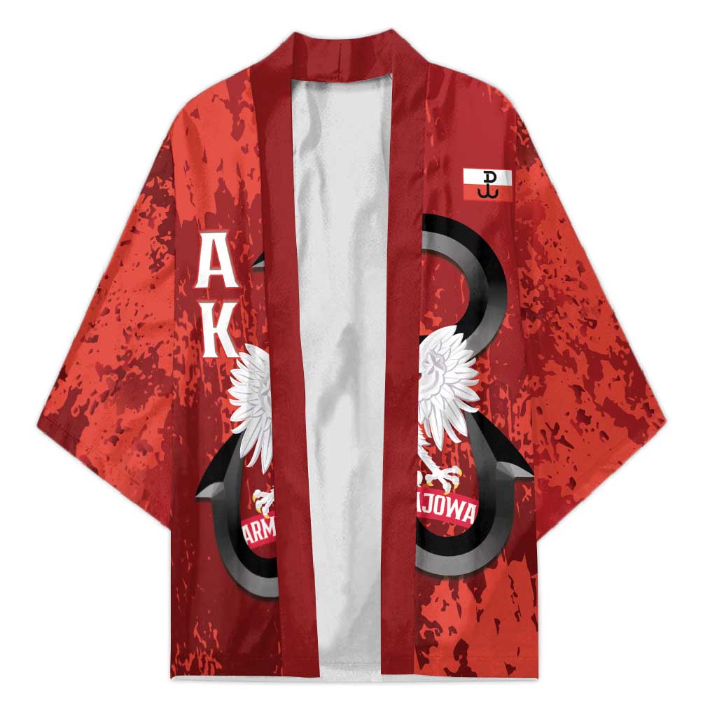 Home Army Poland Kimono Armia Krajowa Kotwica Grunge Style