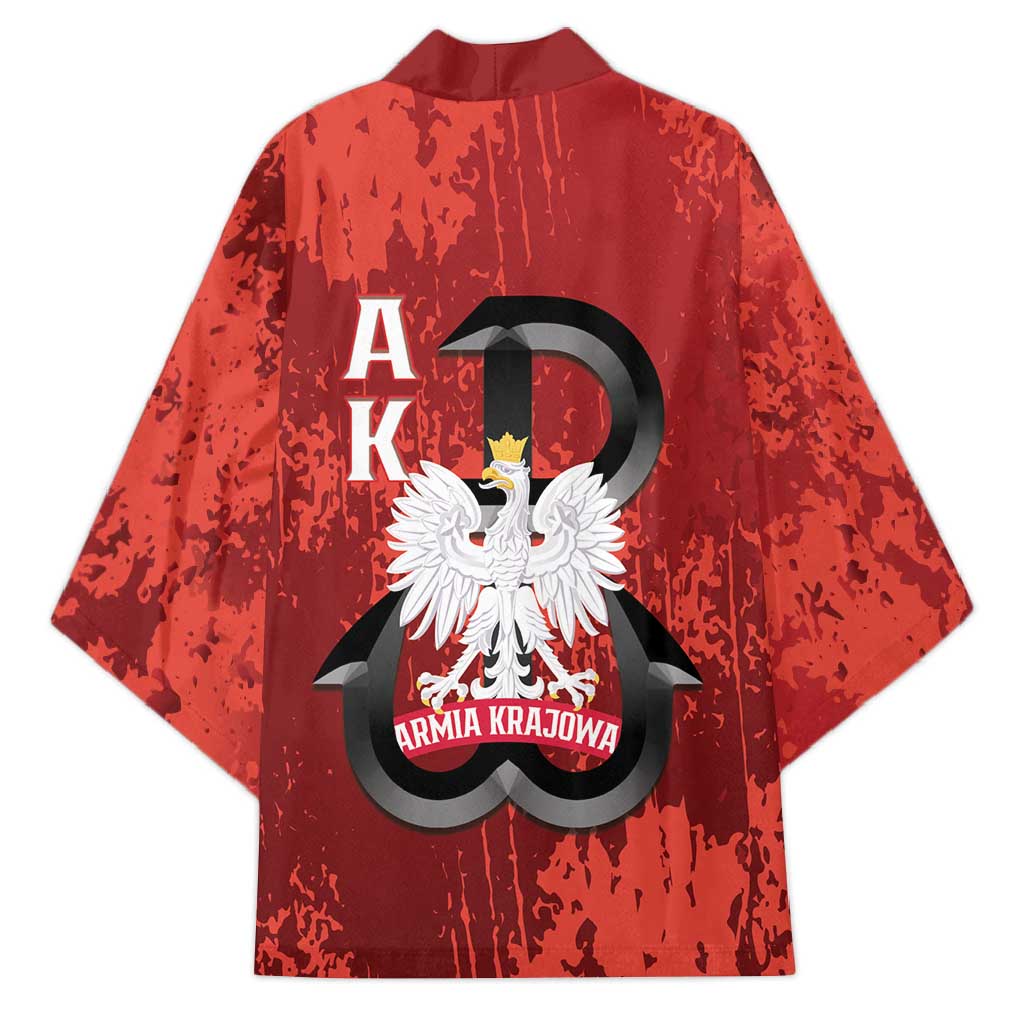 Home Army Poland Kimono Armia Krajowa Kotwica Grunge Style