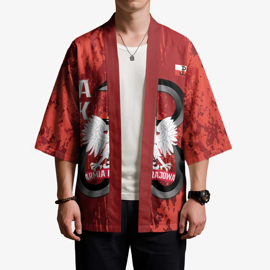 Home Army Poland Kimono Armia Krajowa Kotwica Grunge Style