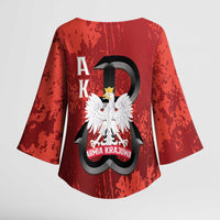 Home Army Poland Kimono Sleeve Blouse Armia Krajowa Kotwica Grunge Style